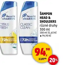 Penny Market Šampon head & shoulders nabídka