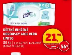 Penny Market Detske vlhcene ubrousky aloe vera linteo nabídka