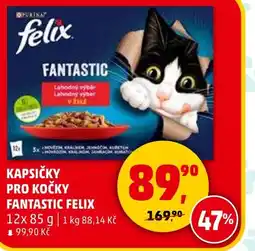 Penny Market Kapsičky pro kočky fantastic felix nabídka