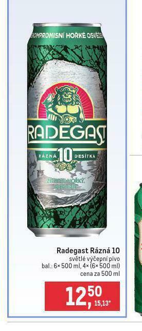 Makro Pivo radegast rázná 10 nabídka