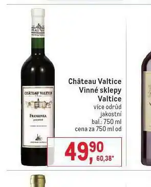 Makro Chateau valtice vinné sklepy avltice nabídka