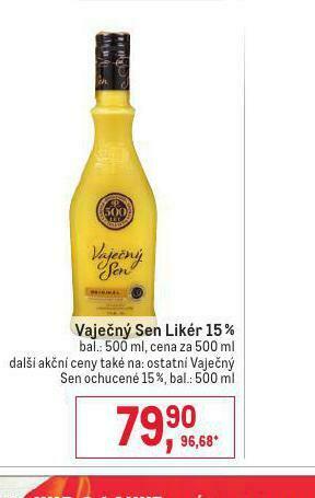 Makro Vaječný sen likér 15% nabídka