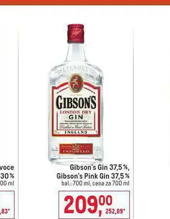Makro Gobsin´s gin 37,5% nabídka