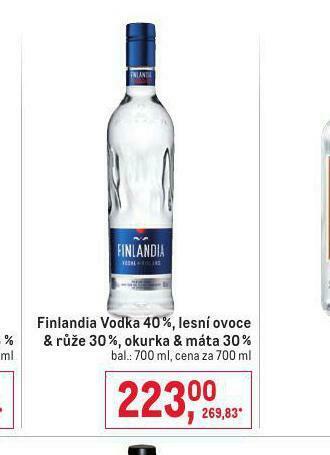 Makro Finlandia vodka 40% nabídka
