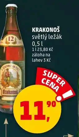 Penny Market Krakonoš světlý ležák nabídka