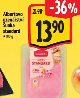 Albert Albertovo uzenářství Šunka standard nabídka