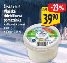 Albert Česká chuť Vlašská chlebíčková pomazánka nabídka