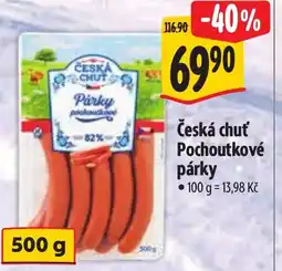 Albert Česká chuť Pochoutkové párky nabídka