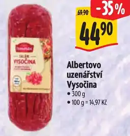 Albert Albertovo uzenářství Vysočina nabídka