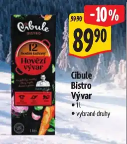 Albert Cibule Bistro Vývar nabídka