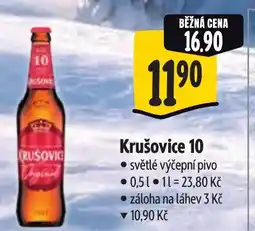 Albert Krušovice 10 světlé výčepní pivo nabídka