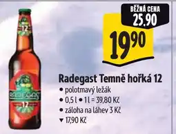 Albert Radegast Temně hořká 12 polotmavý ležák nabídka