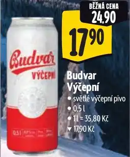 Albert Budvar Výčepní světlé výčepní pivo nabídka