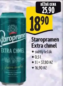 Albert Staropramen Extra chmel světlý ležák nabídka