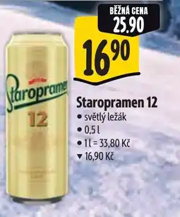 Albert Staropramen 12 světlý ležák nabídka