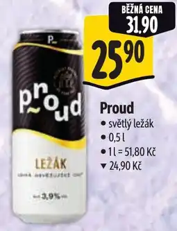 Albert Proud světlý ležák nabídka