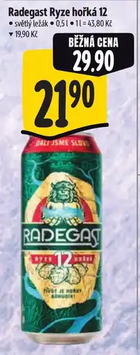 Albert Radegast Ryze hořká 12 světlý ležák nabídka