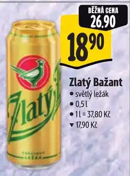 Albert Zlatý Bažant světlý ležák nabídka