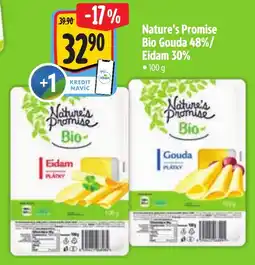 Albert Nature's Promise Bio Gouda 48%/ Eidam 30% nabídka