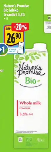 Albert Nature's Promise Bio Mléko trvanlivé 3,5% nabídka