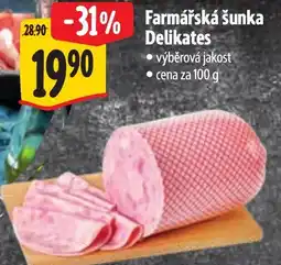 Albert Farmářská šunka Delikates nabídka