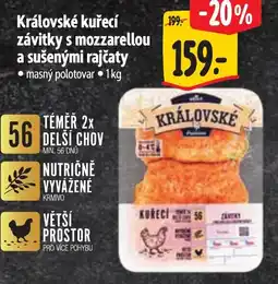 Albert Královské kuřecí závitky s mozzarellou a sušenými rajčaty nabídka