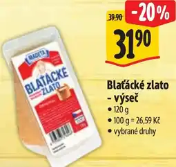 Albert Blaťácké zlato - výseč nabídka