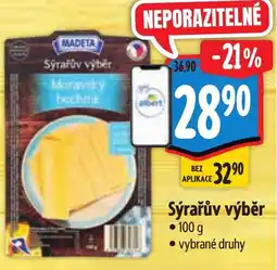 Albert Madeta Sýrařův výběr nabídka