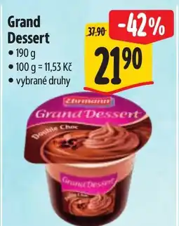 Albert Grand Dessert nabídka
