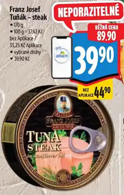 Albert Franz Josef Tuňák - steak nabídka