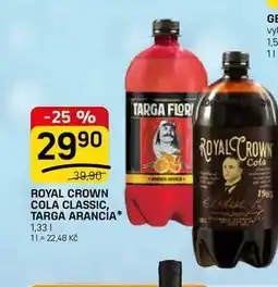 Flop ROYAL CROWN 190 COLA CLASSIC, TARGA ARANCIA nabídka