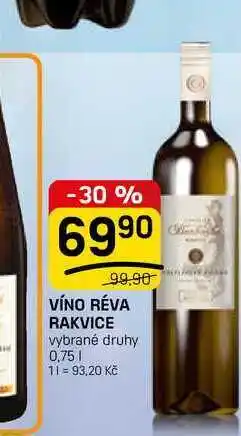 Flop VÍNO RÉVA RAKVICE vybrané druhy nabídka