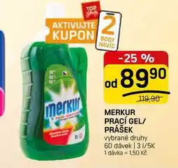 Flop MERKUR Prací gel 60 dávek nabídka