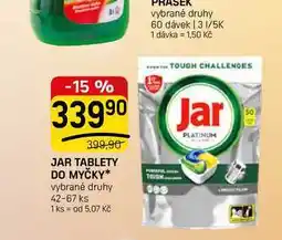 Flop JAR TABLETY DO MYČKY vybrané druhy 42-67 ks nabídka