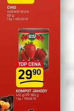 Flop KOMPOT JAHODY 410 g/PP 160 g nabídka