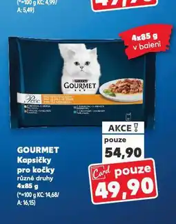 Kaufland Gourmet kapsičky pro kočky nabídka