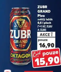 Kaufland Pivo zubr nabídka