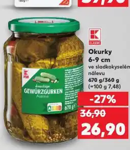 Kaufland Okurky nabídka