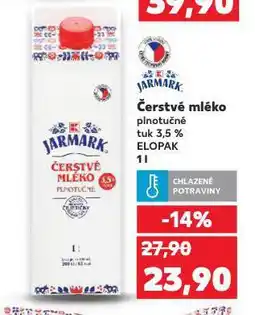 Kaufland Čerstvé mléko nabídka