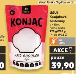 Kaufland Usui konjakové těstoviny nabídka
