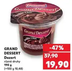Kaufland Grand dessert nabídka