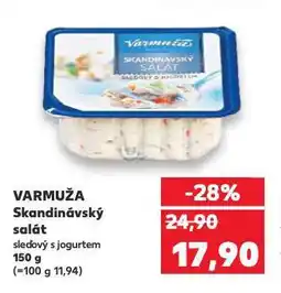 Kaufland Varmuža skandinávský sleďový salát s jogurtem nabídka