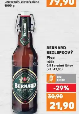 Kaufland Bernard pivo bezlepkové nabídka