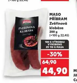 Kaufland Zvěřinová klobása nabídka