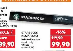 Kaufland Starbucks kávové kapsle nabídka