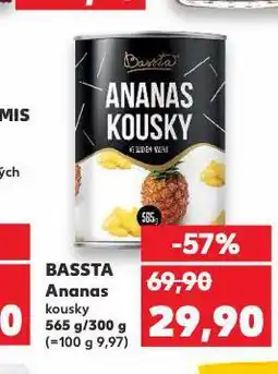 Kaufland Bassta ananas nabídka