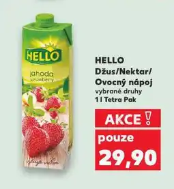 Kaufland Hello ovocný nápoj nabídka