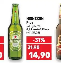 Kaufland Pivo heineken nabídka