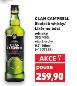 Kaufland Clan campbell skotská whisky nabídka