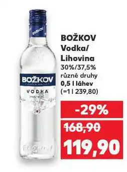 Kaufland Božkov vodka nabídka
